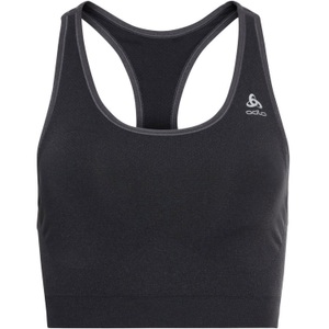 Odlo, Odlo Damen Seamless Medium Ceramicool Sports BH (Größe L, Schwarz), Odlo Seamless Medium Ceramicool - Sport-BH - Damen Black Melange L