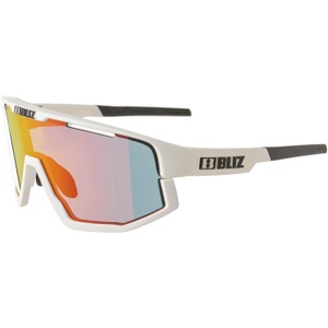 Bliz, Bliz Sportbrille Fusion - Matt White - Smoke w Red Multi Cat 3, Bliz Fusion - Sonnenbrille Matt White One Size