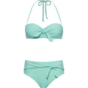Buffalo, Buffalo Bikini Set Damen, Buffalo Bügel-Bandeau-Bikini, mit Zierschleifen