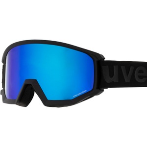 Uvex, Uvex athletic CV Skibrille - black mat mirror blue colorvision green, UVEX Athletic CV Goggles schwarz/blau 2021 Ski & Snowboardbrille