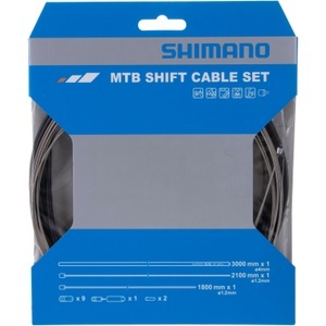 Shimano, Shimano OT-SP41 Schaltzugset MTB Edelstahl schwarz 2019 Schaltzüge & -hüllen, Shimano Schaltzug-Set Silber