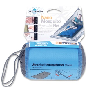 Sea to Summit, Sea to Summit Nano Mosquito Pyramid Net Single 2019 Moskitozelt & Netz, Sea To Summit Nano Mosquito Net Single - Moskitonetz One Size