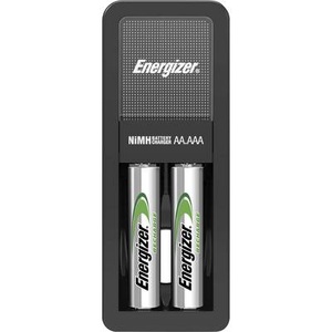 Energizer, Energizer Mini Charger - Wiederaufladbare Batterie (Weiss/Schwarz), ENERGIZER Batterie-Ladegerät Mini E300701401 inkl. 2x AAA 700mAh