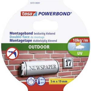 Tesa, tesa 55751 55751 Montageband tesa® POWERBOND Schwarz (L x B) 5 m x 19 mm 1 Rolle(n), Tesa Montage Powerbond, 19mm x 5m, 55751-00001