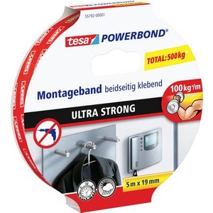 Tesa, tesa 55792-01 55792-01 Montageband tesa® POWERBOND (L x B) 5 m x 19 mm 5 m, Tesa Montage Powerbond, 19mm x 5m, 55792-00001