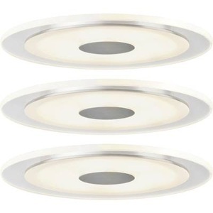 Paulmann, Paulmann Premium Line Whirl LED-Einbauleuchte, 3er, Paulmann 92543 Whirl LED-Einbauleuchte 3er Set LED LED fest eingebaut 18 W Aluminium