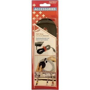 Fastech, Fastech 696-330C Klettband zum Bündeln Haft- und Flauschteil (L x B) 5000 mm x 10 mm Schwarz 5 m, FASTECH Klett-Kabelbinder ETN 10 mm x 5 m, Schwarz