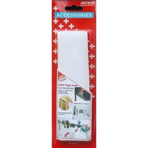 Fastech, Fastech 919-0000C Klettband zum Aufkleben Haft- und Flauschteil (L x B) 500 mm x 50 mm Weiß 1 Paar, 