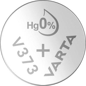 Varta, Silberoxid Knopfzelle V373 / SR68, 1,55 Volt - 1 Stück, VARTA Silberoxid-Knopfzelle V373/SR68, 1,55 V, 23 mAh