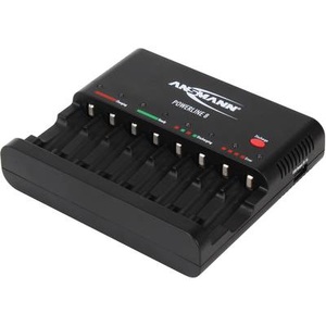 Ansmann, Ansmann Powerline 8 Rundzellen-Ladegerät NiCd, NiMH Micro (AAA), Mignon (AA), Powerline 8, Ladegerät