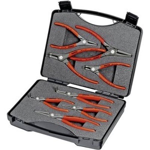 Knipex, Seegeringzangen-Set Passend für Außen- und Innenringe 12-25 mm, 19-60 mm 10-25 mm, 19-60 mm Spitzenform abgewinkelt 90°,, 