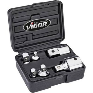 Vigor, Steckschlüssel-Adapter-Set Antrieb (Schraubendreher) 1/4 (6.3 mm), 3/8 (10 mm), 1/2 (12.5 mm), 3/4 (20 mm) Abtrieb 1/4, 