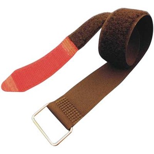Fastech, Fastech F101-25-240M Klettband mit Gurt Haft- und Flauschteil (L x B) 240 mm x 25 mm Schwarz, Rot 1 St., 