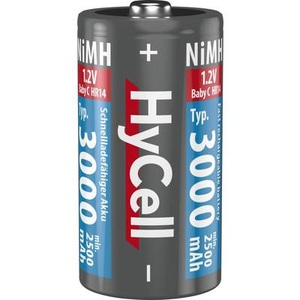 HyCell, Power Solution Mono D NiMH Akku Typ 3000 (mind. 2500 mAh) - 2 Stück, 