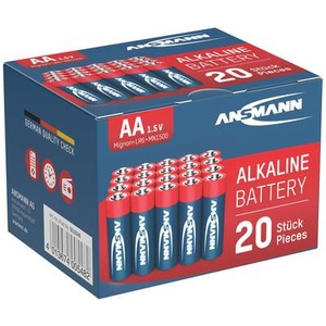 Ansmann, Alkaline Mignon (AA) Batterien - 20er Sparpack, Ansmann Red Line Alkaline-Batterie Mignon, 20er Pack