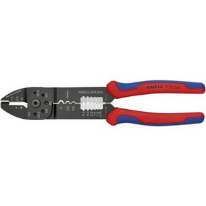 Knipex, Knipex 97 32 240 Crimpzange Isolierte Kabelschuhe, Isolierte Steckverbinder 1.5 bis 6 mm², Knipex Crimpzange 240 mm