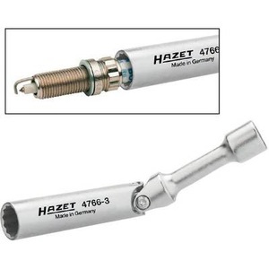 Hazet, Zündkerzenschlüssel Hazet 4766-3, Zündkerzenschlüssel 4766-3, 14mm, Steckschlüssel