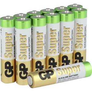 GP, GP Super-Alkaline-Batterie Micro AAA, 12er Pack, 