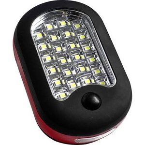 Eufab, Eufab 13495 LED Arbeitsleuchte batteriebetrieben, EUFAB 2-in-1-Taschenlampe, mit Lichtfeld- und Taschenlampenfunktion, Befestigungshaken, Magnet