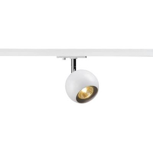 Slv, Hochvolt-Schienensystem-Leuchte GU10 EEK: abhängig v. Leuchtmittel (A++ - E) SLV 144011 Weiß, Chrom, SLV Light Eye 144011 Hochvolt-Schienensystem-Leuchte GU10 Weiß, Chrom