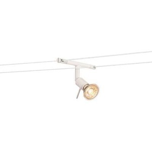Slv, SLV Niedervolt-Seilsystem-Leuchte EEK: abhängig v. Leuchtmittel (A++ - E) GX5.3 Weiß, SLV TENSEO SYROS TENSEO Niedervolt-Seilsystem-Leuchte TENSEO GX5.3 Weiß