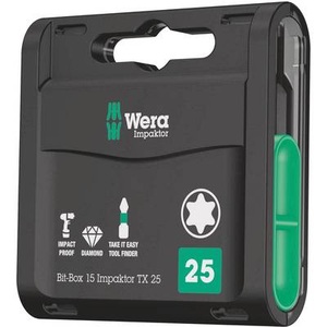 Wera, Wera Impaktor 05057775001 Bit-Set 15teilig, 