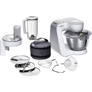 Bosch Haushalt MUM58W20 Küchenmaschine 1000 W Weiß, Silber (matt)