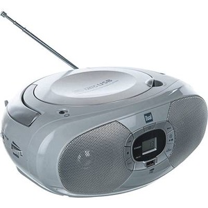 Dual, UKW CD-Radio Dual P 390 CD, MW, UKW, USB Grau, 
