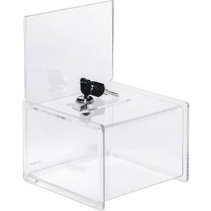 Sigel, Sigel Aktionsbox mit Einwurf, Schloss VA151 Transparent (B x H x T) 150 x 150 x 212 mm 1 St., Sigel Aktionsbox m.Schloss, 150mm x 220mm x 150mm, VA151