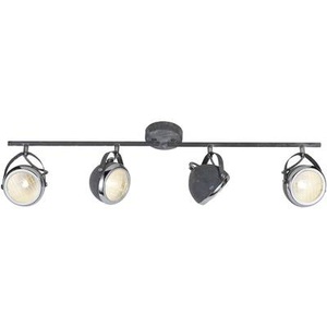 Brilliant, Deckenleuchte Rider in Betonoptik, 4-flammig, Brilliant Deckenstrahler »Rider«, 4 flammig, Leuchtmittel G9 ohne Leuchtmittel, Spotrohr 4flg grau Beton