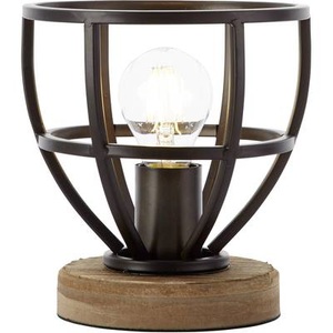 Brilliant, Tischlampe LED E27 40 W EEK: abhängig v. Leuchtmittel (A++ - E) Brilliant Matrix 92610/76 Antik Schwarz, 