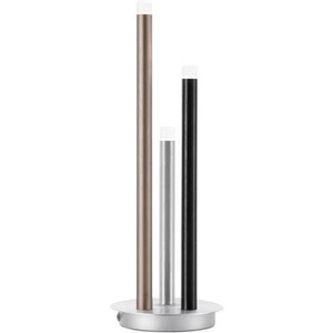 Brilliant, LED-Tischleuchte Cembalo dimmbar 3fl, XXXLutz Led-tischleuchte , G93770/21 Cembalo , Braun, Schwarz, Alufarben , Metall, Kunststoff , 47 cm , 3 Helligkeitsstufen , 003106016406