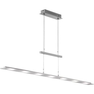 FISCHER & HONSEL, LED-Pendellampe Largo tunable white mit Dimmer, Fischer & Honsel LED-HÄNGELEUCHTE , 69540 Largo , Weiss, Chromfarben, Nickelfarben , Metall, Glas , 75-150 cm , matt , höhenverstellbar , 003151038001
