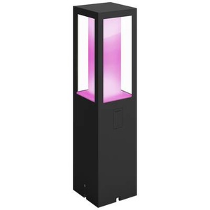 Philips, Philips Hue White and Color Ambiance Impress - Garten-Sockelleuchte (Schwarz), Philips Hue Impress Outdoor Sockelleuchte schwarz