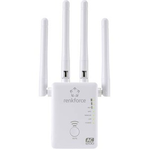 Renkforce, Renkforce WS-WN575A3 WLAN Repeater 10 / 100 MBit/s 2.4 GHz, 5 GHz, Renkforce WLAN Repeater WS-WN575A3 Dual Band AC1200 RF-3804172