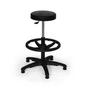 undefined, Hocker Kunststoff Gasfeder 533-1003, Arbeitshocker PU-Schaum mit Bodengleiter + Fussring, Sitzhöhe 600 850 mm