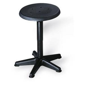 undefined, Hocker Kunststoff Spindel B-3500.01, Hocker, Sitz aus PP, Sitzhöhe 410-600 mm, Drehspindel, Kunststoffbasis, Bodengleiter