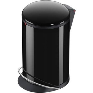 Hailo, Mülleimer 12 l Hailo Harmony M (Ø x H) 163 mm x 465 mm Schwarz Fuß-Tretmechanik 1 St., 