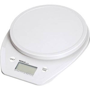 Maul, Maul Briefwaage Wägebereich (max.) 5000 g Ablesbarkeit 1 g batteriebetrieben Weiß, Maul Briefwaage, MAULgoal mit Batterie, 5000g, 1646002