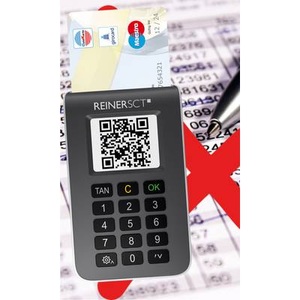 REINER SCT, REINER SCT tanJack® photo QR TAN-Generator, TAN Generator REINERSCT tanJack photo QR, für Sm@rtTAN photo & chipTAN QR, bis 5 Jahre Batterielaufzeit, grau