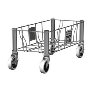 Rubbermaid, Rubbermaid Fahrwagen 1 St., Transportroller, Edelstahl, für Container Slim Jim®, einfach