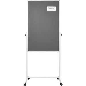 magnetoplan, magnetoplan Universal-Board Tafelformat 750 x 1200 mm Whiteboard / Filz grau, Magnetop Universal Board Filz, grau, 750mm x 1200mm, 11112101