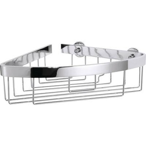 Tesa, tesa Bad-Utensilienhalter Aluxx, tesa Bad-Utensilienhalter Aluxx Eckablagekorb, Silber