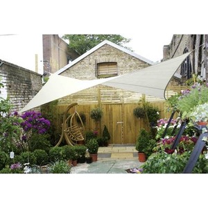 Perel Sonnensegel 500 cm, Quadratisch