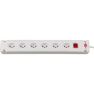 Brennenstuhl, Brennenstuhl Steckdosenleiste, Brennenstuhl 1150652326 Steckdosenleiste mit Schalter 6fach Weiß CH-Stecker 1 St.
