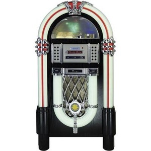 SILVA SCHNEIDER, Silva Schneider Jukebox 250 UKW CD-Radio CD, Bluetooth®, SD, USB Akku-Ladefunktion, Stimmungslicht Bunt, 