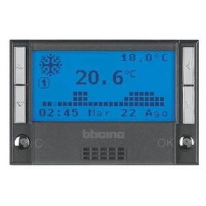 Legrand, Legrand Temperaturregler Axolute Anthrazit HS4451, Legrand Temperaturregler Axolute Anthrazit HS4451