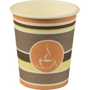 PAPSTAR, PAPSTAR Trinkbecher Coffee To Go 90128 0,2l braun 50 St./Pack., PAPSTAR Pappbecher Starpak 200 ml Mehrfarbig 50 Stück