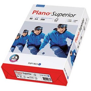 Papyrus Plano Superior 88026784 Universal Druckerpapier Kopierpapier DIN A4 80 g/m² 500 Blatt Weiß