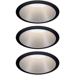 Paulmann 93408 Einbauleuchte 3er Set EEK: A+ (A++ - E) 6.50 W Warm-Weiß Schwarz, Silber